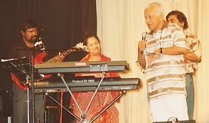 Jum sings his golden oldies