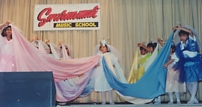 My students do their fabulous rainbow silk dance