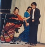Kumu, a dear friend and manager of my ''concert food stalls'', enjoyed singing on the night.