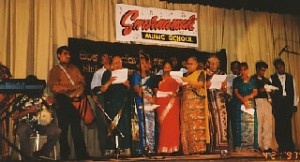 The Sri Lankan Choir  on stage
