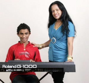 Harshana enjoys playing the piano/ keyboard
