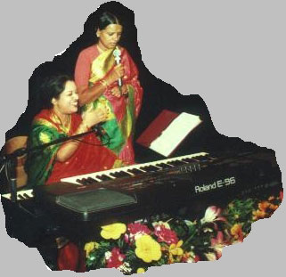 With Indian Singer Shanti at Refugee Aid 'Safety & Freedom' Concert, Darwin, October 2001